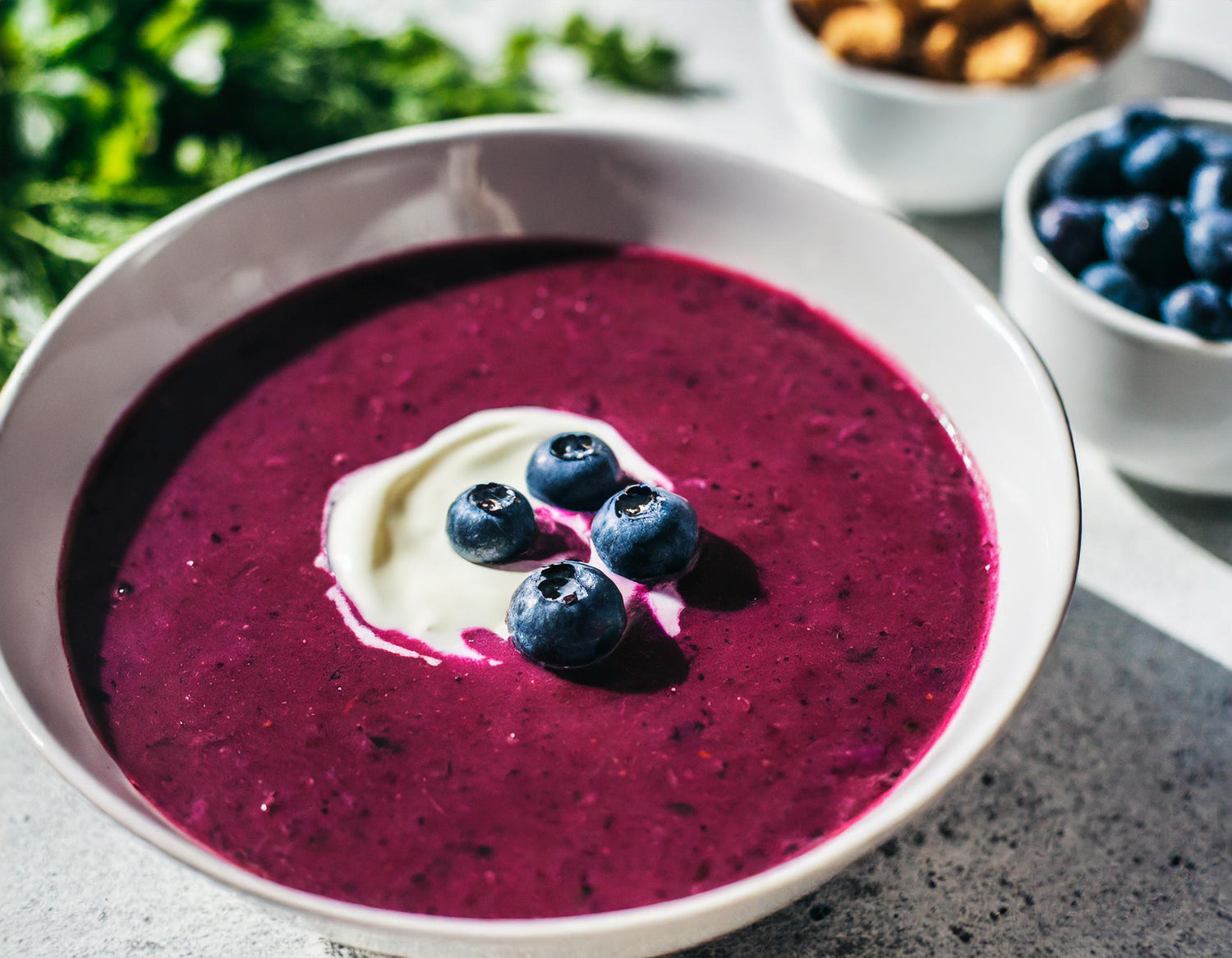 Blueberry Gazpacho