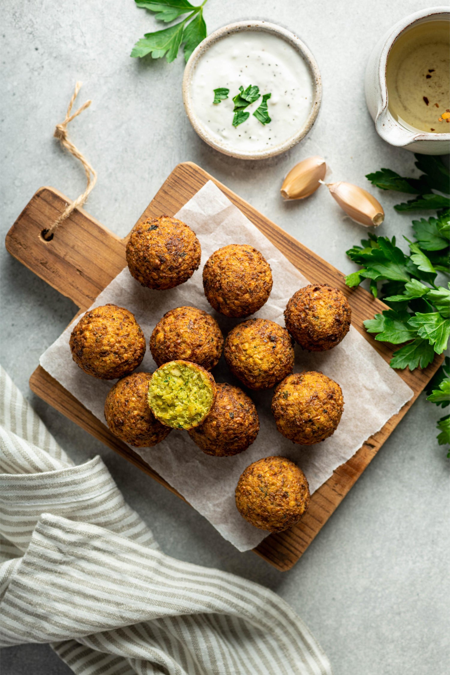 Oil-free, Gluten-free Spinach Falafels