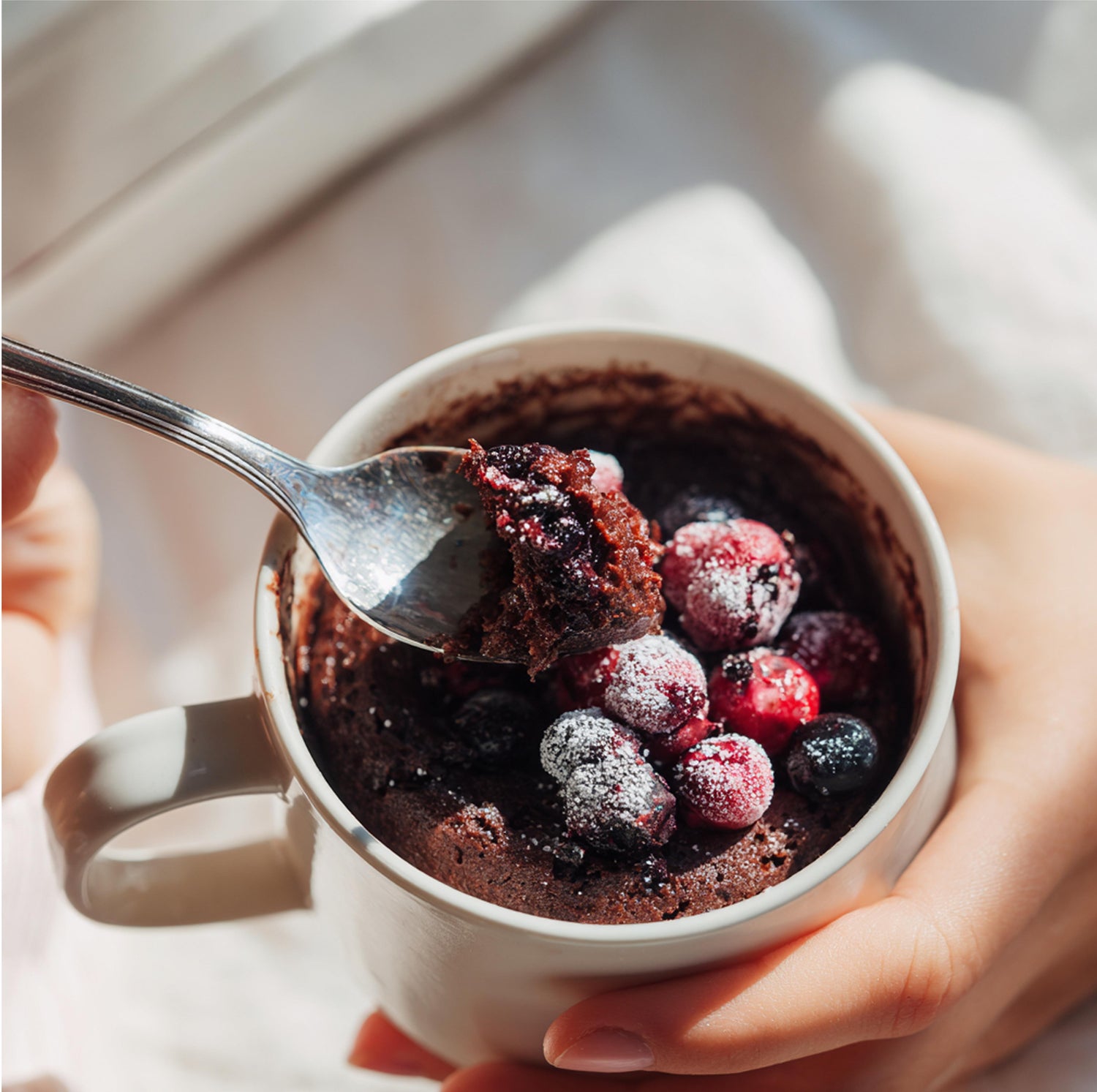 Mixed Berry Mug Cake