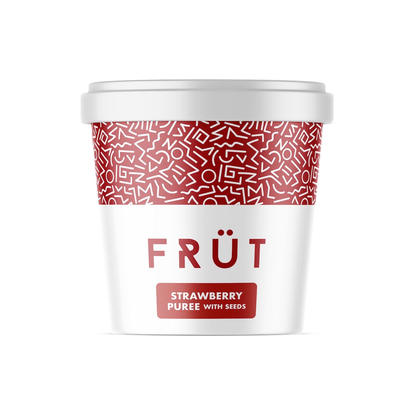 Frozen Strawberry Puree With Seeds Sweetened