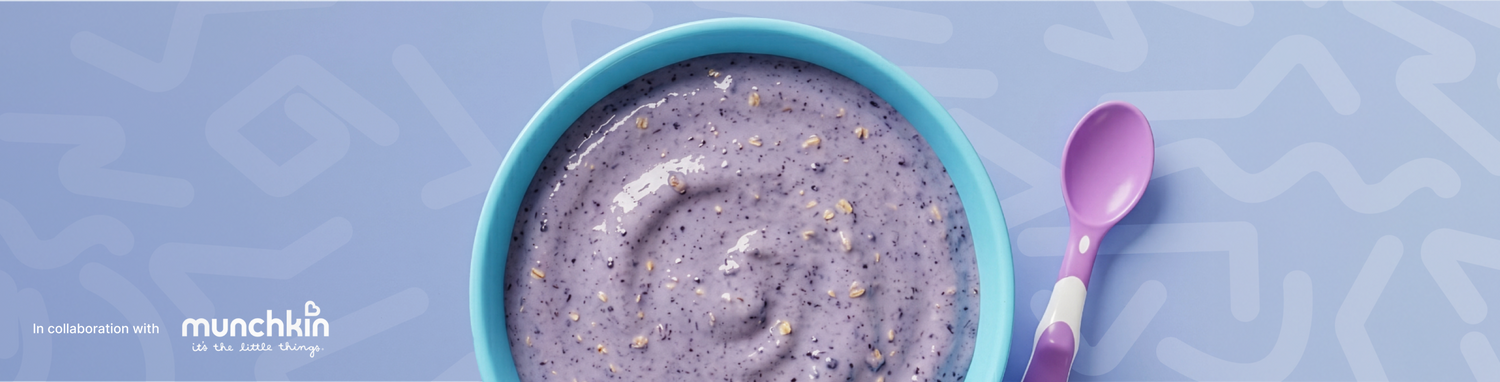 Banana & Blueberry Oat Smoothie