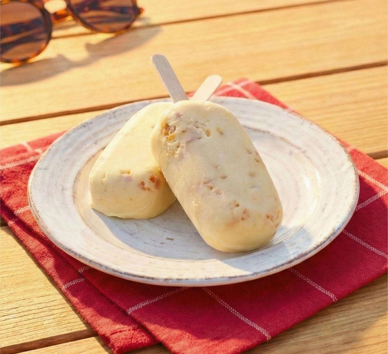 Frozen Banana Peanut Pops