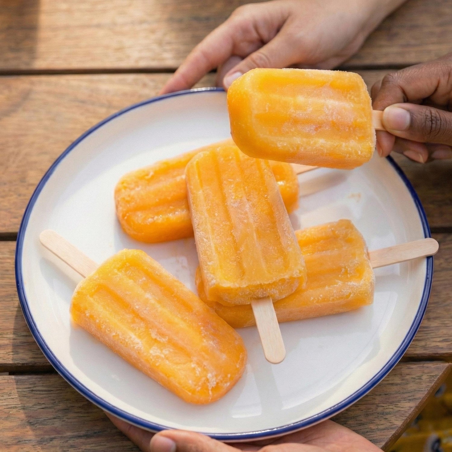 Frozen Mango Coconut Pops