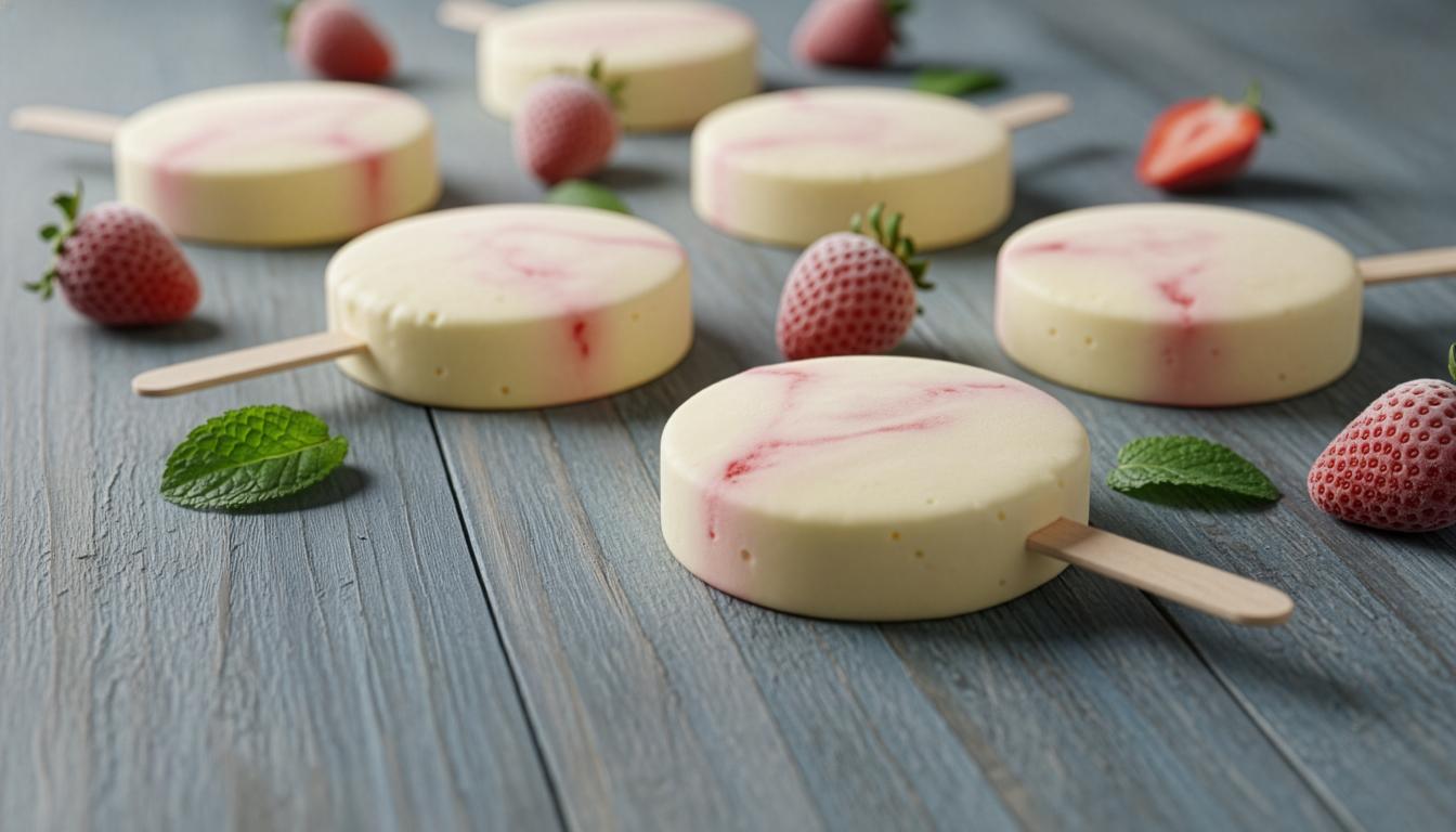 Strawberry Yoghurt Pops