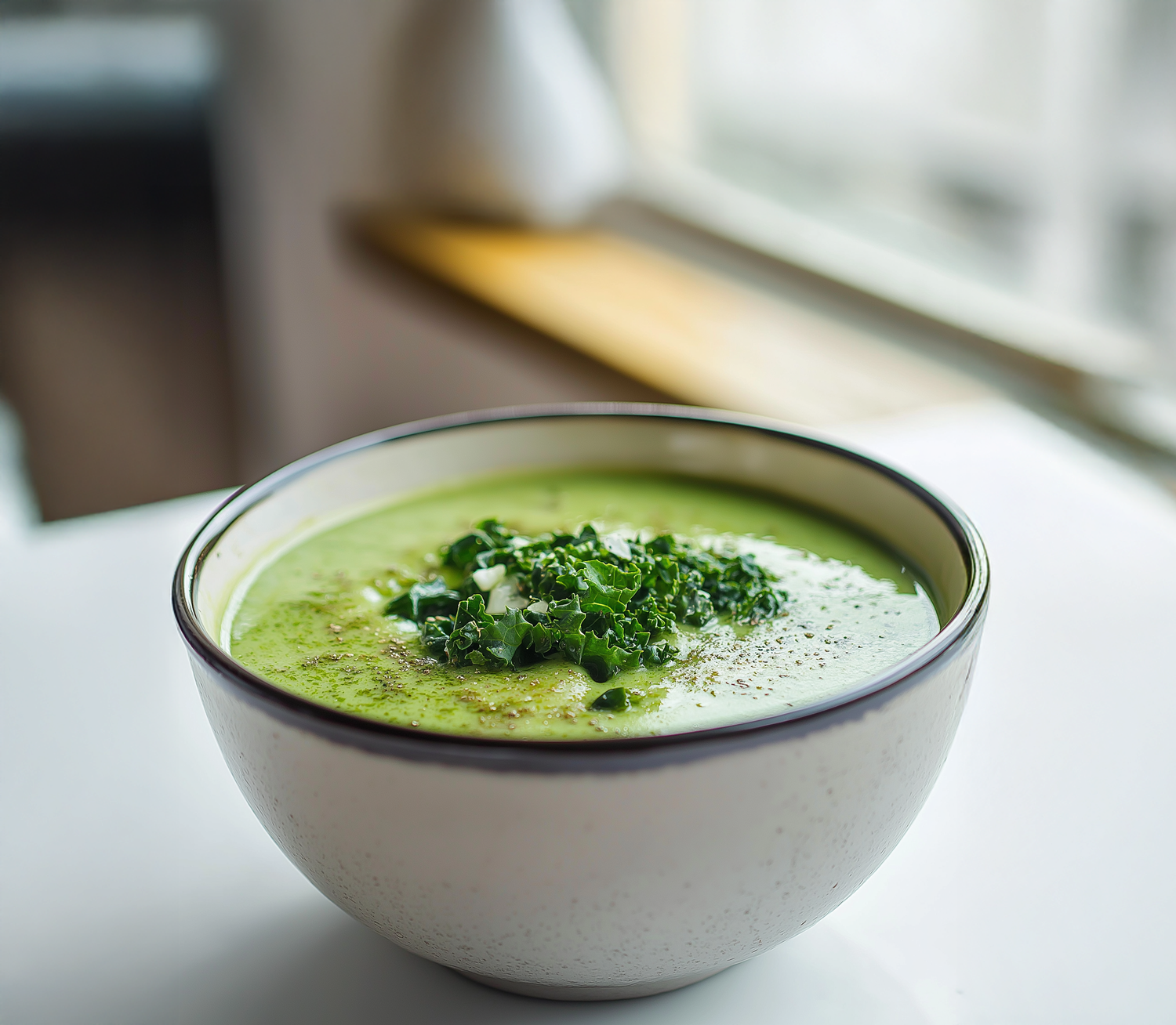 Spinach & Kale Winter Soup