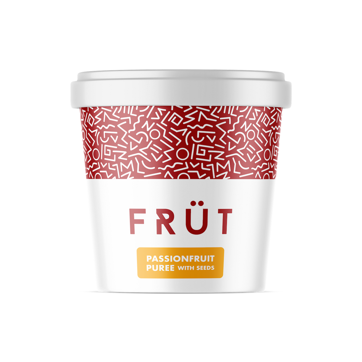 Früt Frozen Passionfruit Puree With Seeds Unsweetened
