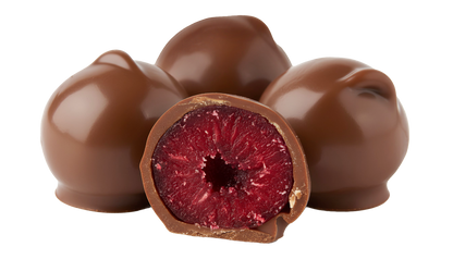 FRÜT Choc Cherries coated in Milk Chocolate