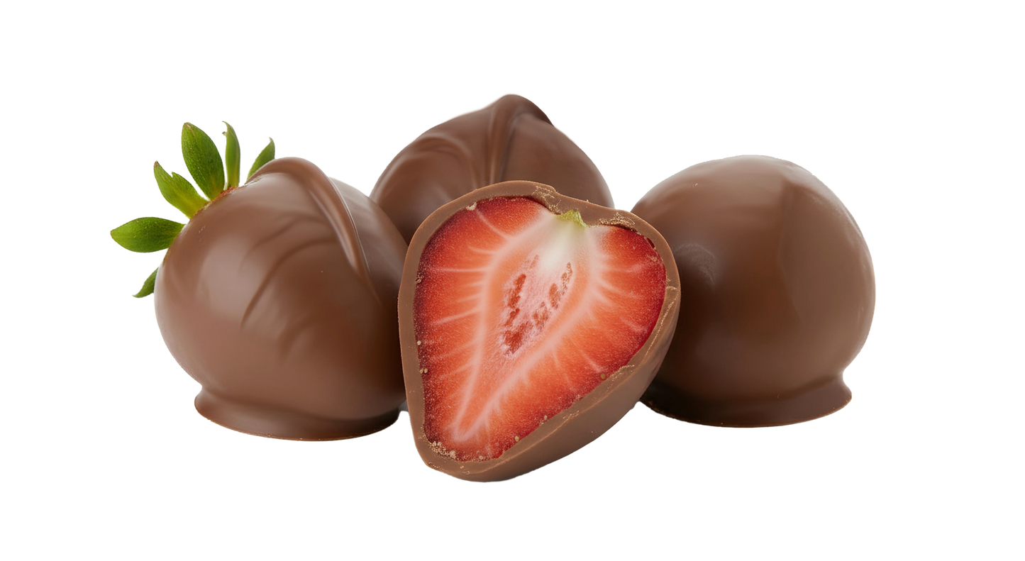 FRÜT Choc Strawberries coated in Milk Chocolate