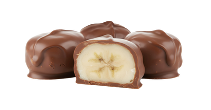 FRÜT Choc Bananas coated in Milk Chocolate