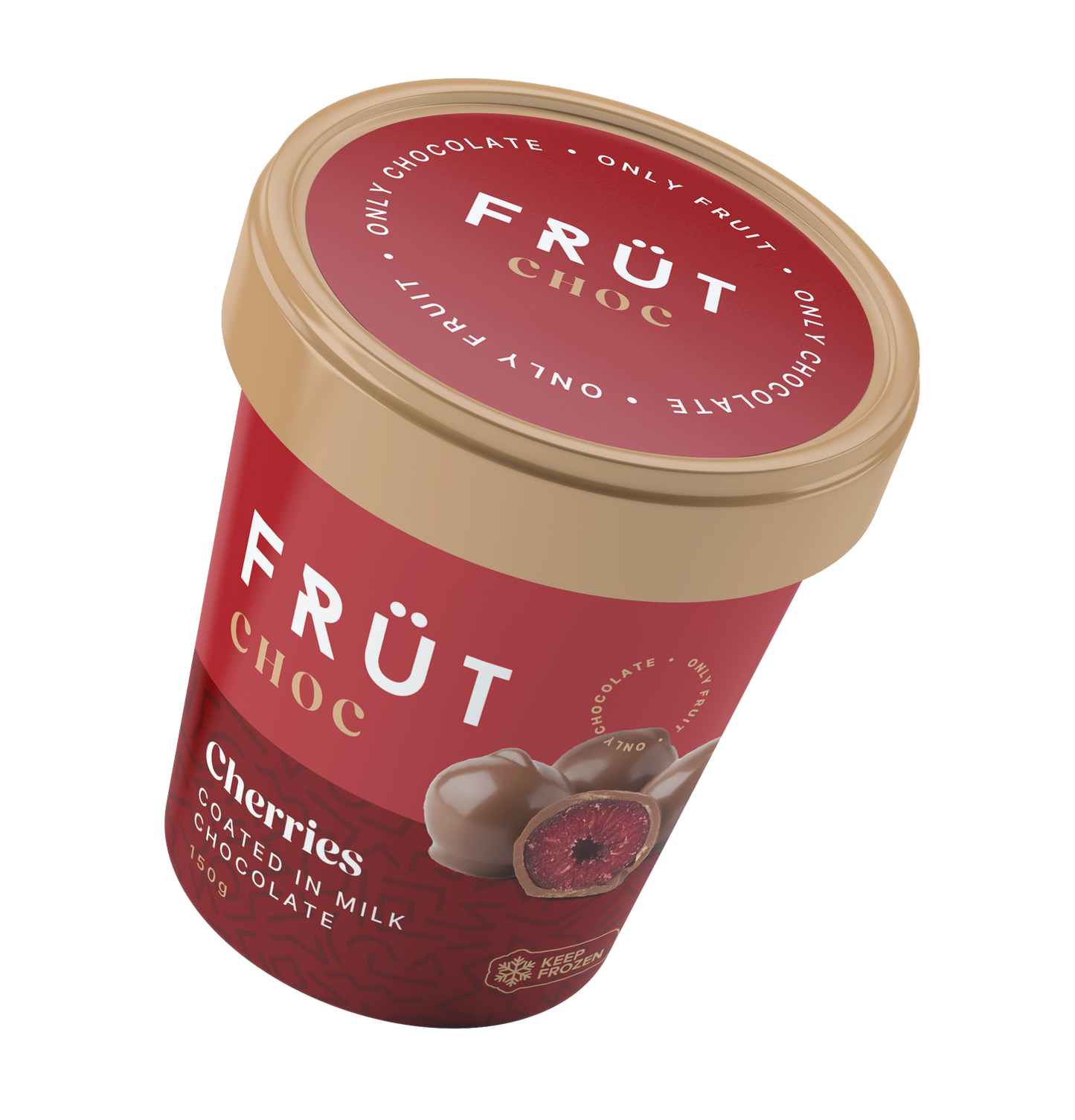 FRÜT Choc Cherries coated in Milk Chocolate