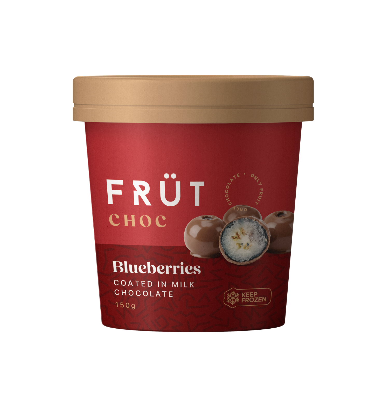 FRÜT Choc Blueberries coated in Milk Chocolate