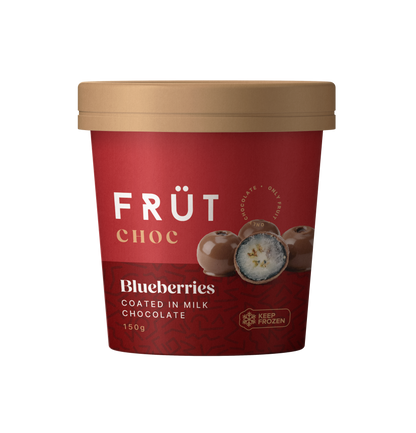 FRÜT Choc Blueberries coated in Milk Chocolate