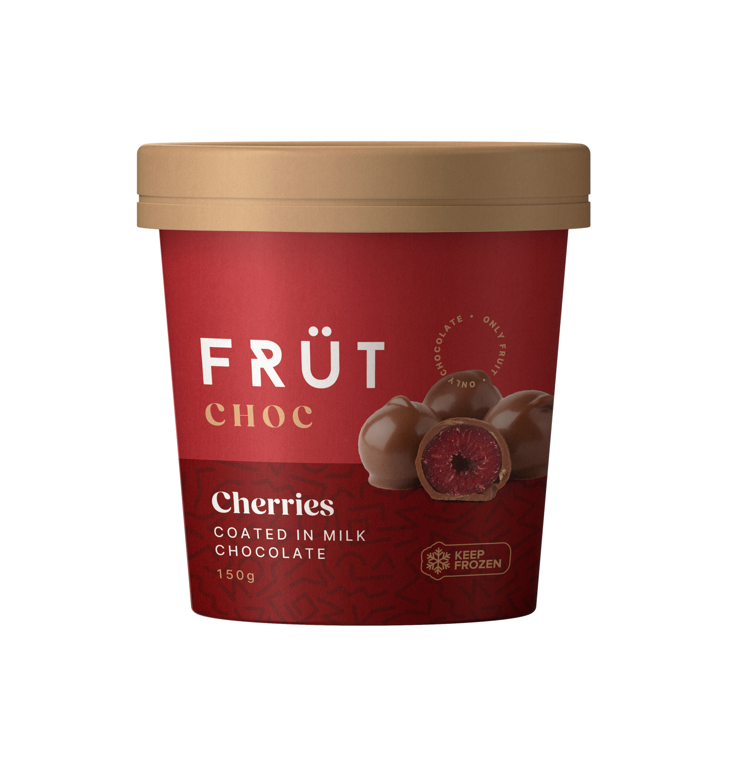 FRÜT Choc Cherries coated in Milk Chocolate