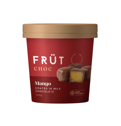 FRÜT Choc Mango coated in Milk Chocolate