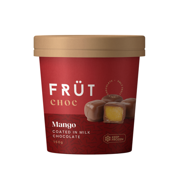 FRÜT Choc Mango coated in Milk Chocolate