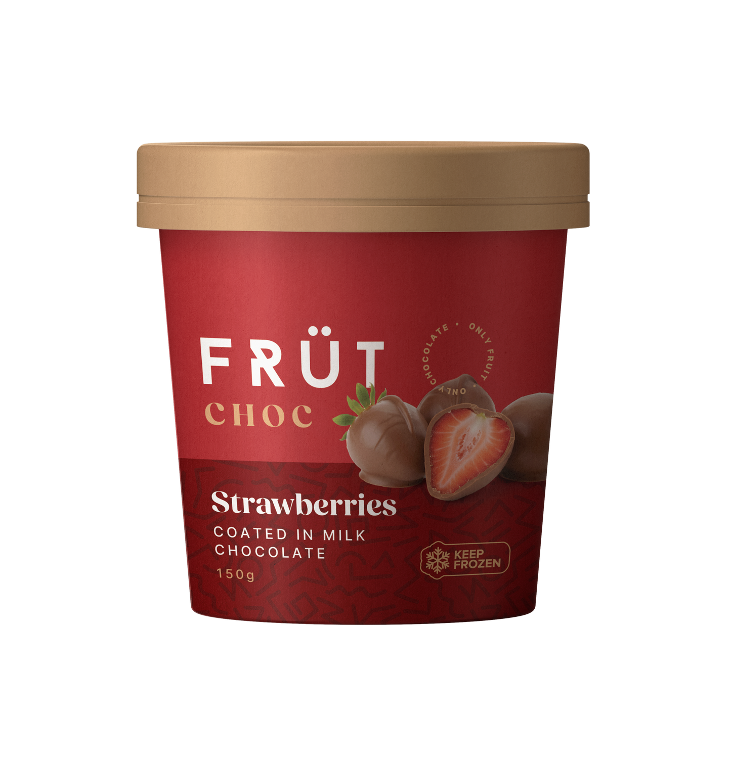 FRÜT Choc Strawberries coated in Milk Chocolate