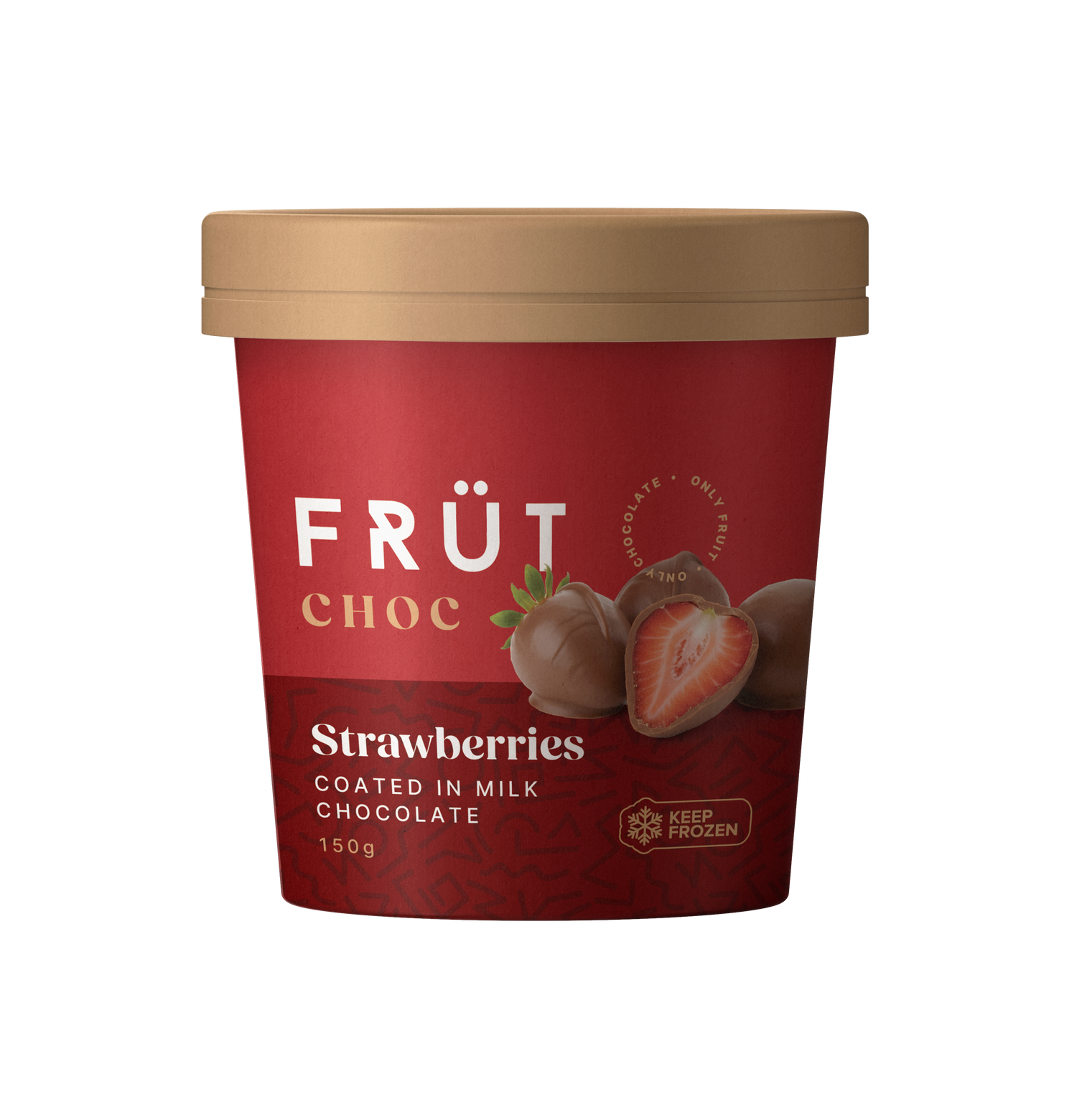 FRÜT Choc Strawberries coated in Milk Chocolate