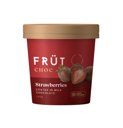 FRÜT Choc Strawberries coated in Milk Chocolate