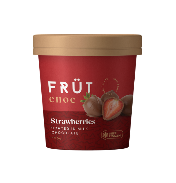 FRÜT Choc Strawberries coated in Milk Chocolate