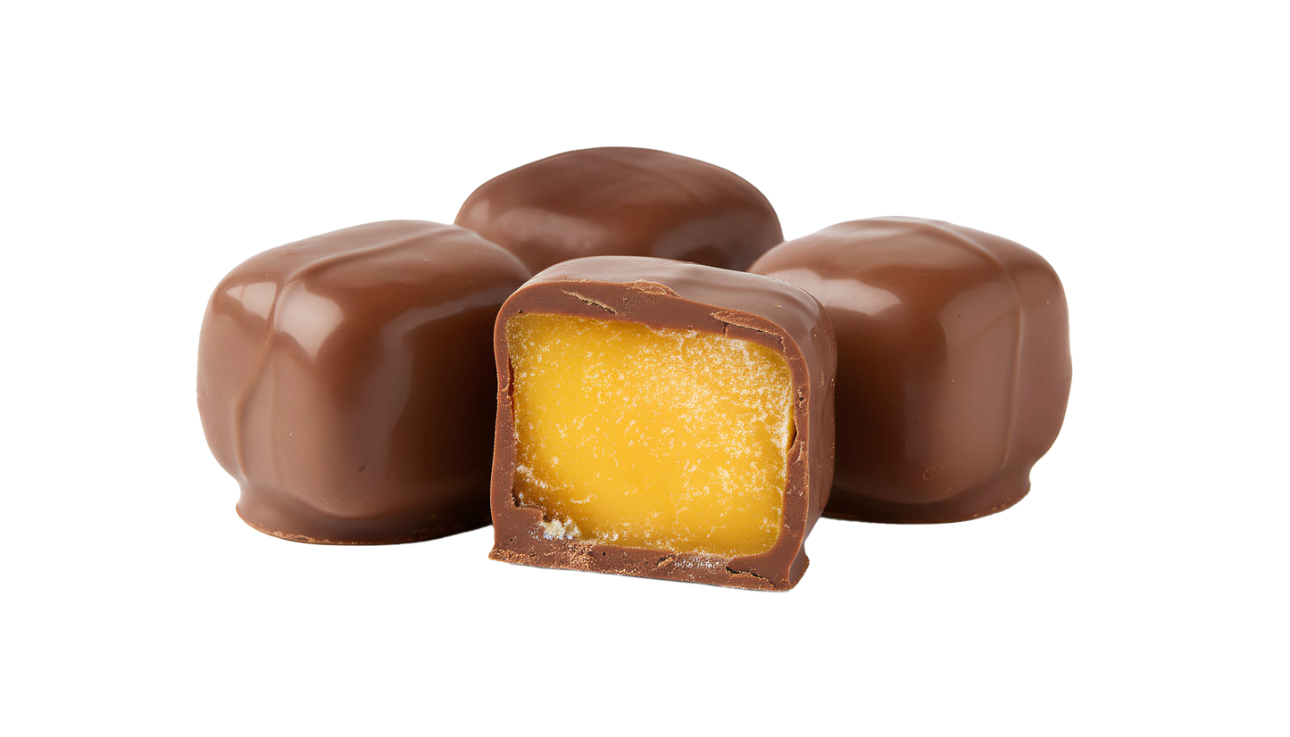 FRÜT Choc Mango coated in Milk Chocolate